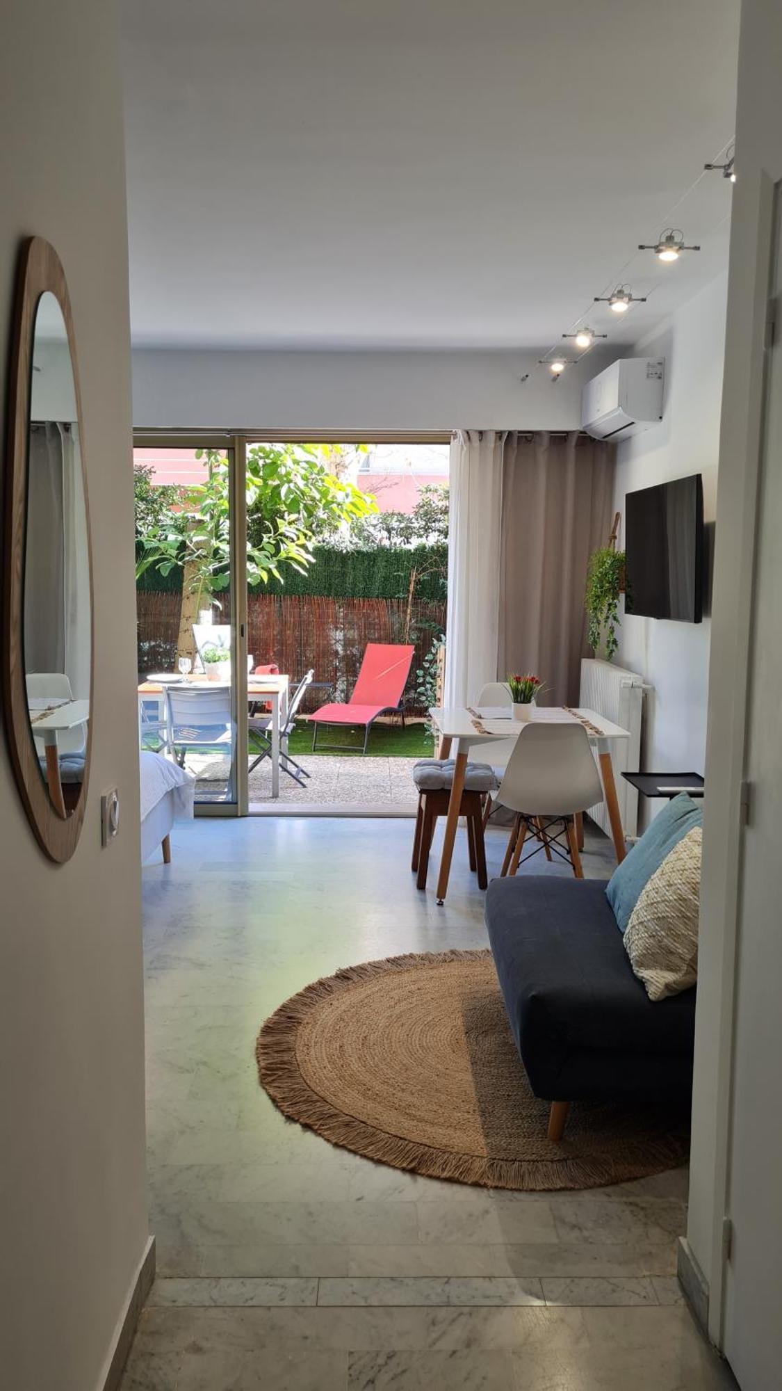 Studio Sun-Beach Avec Parking Et Jardin - 500M Des Plages De Juan Les Pins أنتيب المظهر الخارجي الصورة