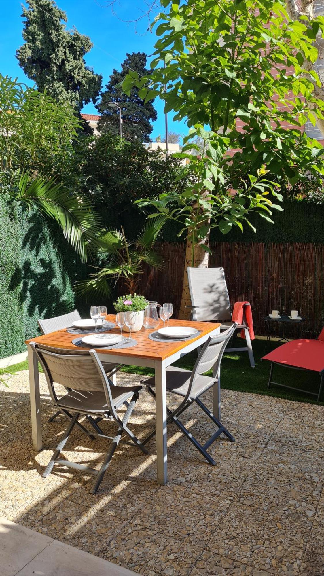 Studio Sun-Beach Avec Parking Et Jardin - 500M Des Plages De Juan Les Pins أنتيب المظهر الخارجي الصورة